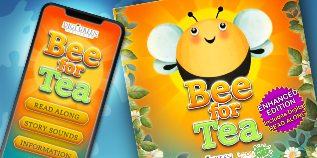 Bee for Tea Enhanced Edition book and digital read-along artwork